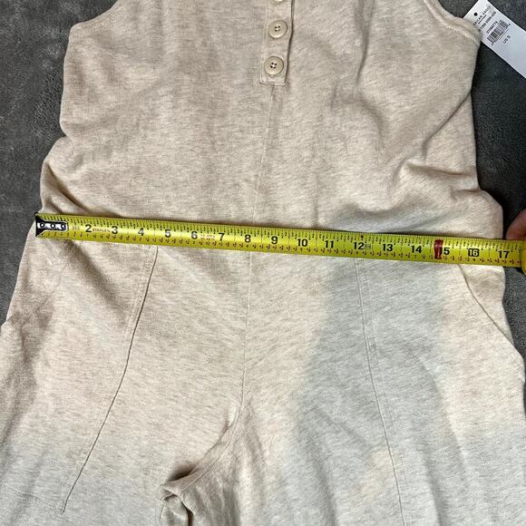 American Eagle Lounge Jumper Women's S NWT Wide Leg Cream Comfy - Picture 5 of 11